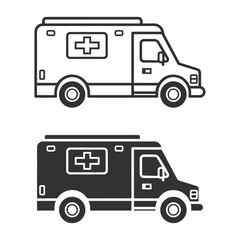 Ambulance icon vector illustration