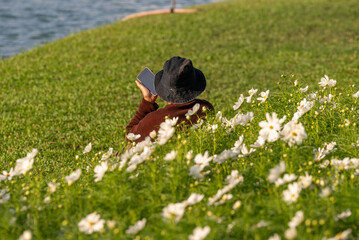 People relax in recreation parks