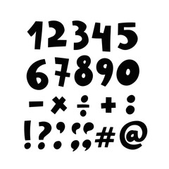 A delightful collection of playful numbers and symbols that are very engaging and fun