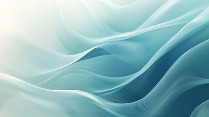 Abstract Teal Wave Pattern Background Design