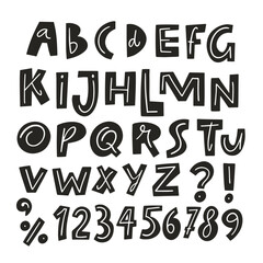 This is a beautifully crafted Handdrawn Alphabet and Numbers Graphic Design for various uses