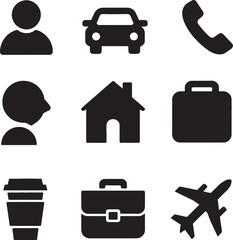Collection of Connect Icons.Contact us icon set.Contact and Communication Icons.Set of Communication icon.