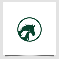 abstract head Horse logo