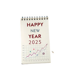 Happy New Year 2025: Growth Trend on a Planner