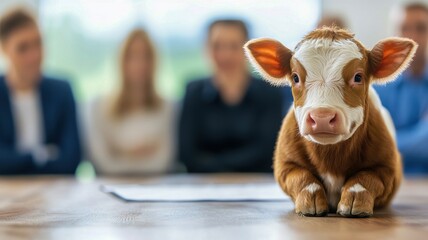 Community meeting, discussing animal farming programs and their impact on rural economies.