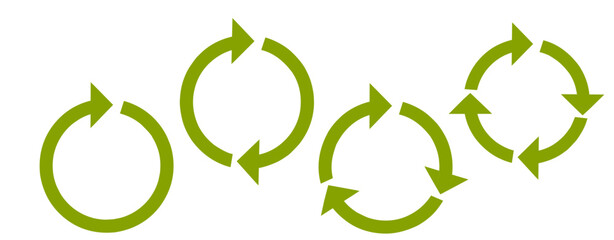 Circle Arrow icons set vector illustration, refresh, reload, Set of rotating circle arrows, different circular arrows isolated, recycling sign, arrow clock rotating symbol, arrow sign