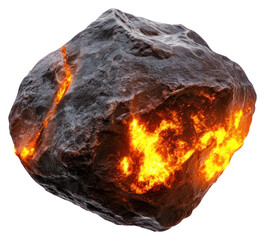 PNG Meteorite background isolated white.