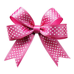pink gift bow, png, transparent background