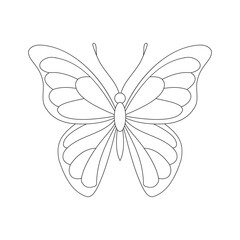 Elegant Butterfly Line Art Design