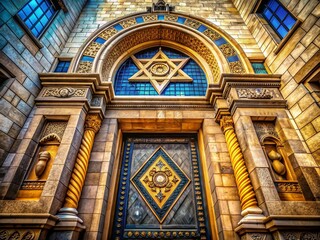 Masonic Lodge Architecture, Freemasonry Building Exterior, Ancient Craft Masonry, Symbolic Architecture, Secret Society Building Photography