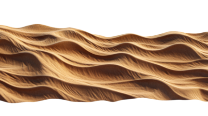 Desert dunes, transparent background