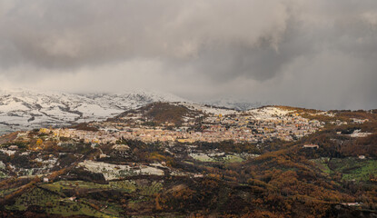 Agnone, Isernia, Molise. Winter landscape 2024