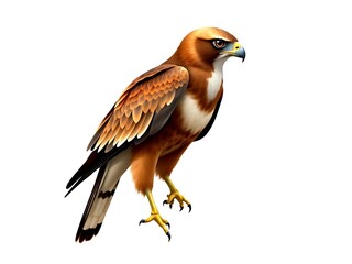 Obraz premium red tailed hawk isolated