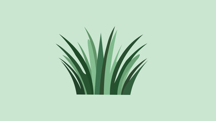 Cartoon 2d Grass Vector Illustration.