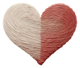 PNG Heart creativity textile pattern.