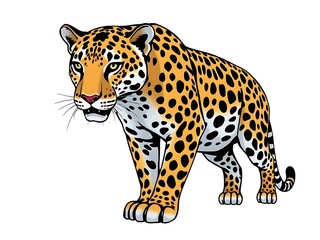 Fototapeta premium illustration of a leopard