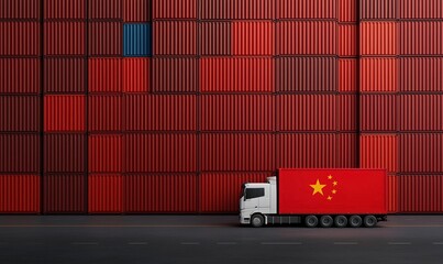 Trade tensions between USA and China reflected in shipping logistics and container transport