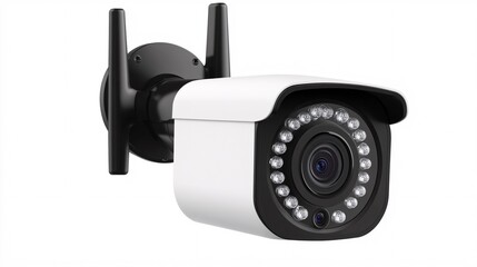 High-tech security camera with night vision, ideal for home surveillance.