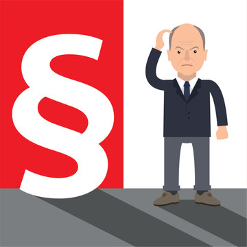 Politiker Paragraf Nachdenkend