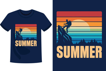 summer t shirt design vector