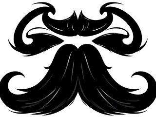 Obraz premium black and white mask with wings