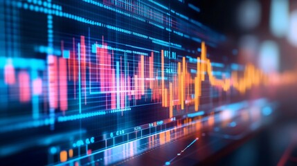 Dynamic Market Data Visualization with Isolated Background