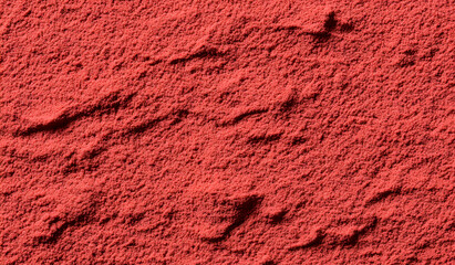 Dry red sand dune flat surface texture