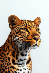 Obraz premium A stunning close-up of a leopard, showcasing its vibrant fur patterns and piercing eyes.