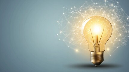 Innovative Technology Concept with Light Bulb Design