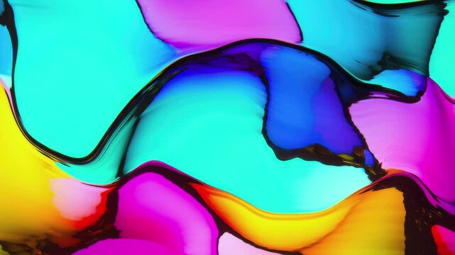 Brightly colored abstract animation 