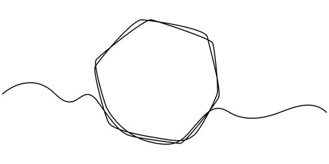 Continuous line drawing of a black square. One-line icon of a geometric frame. A sketch of a rectangular frame. Vector editable line illustration, A single line drawing of a triangle. pro vector.