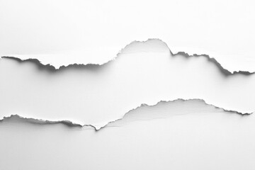 PNG White paper texture background edges torn abstract.