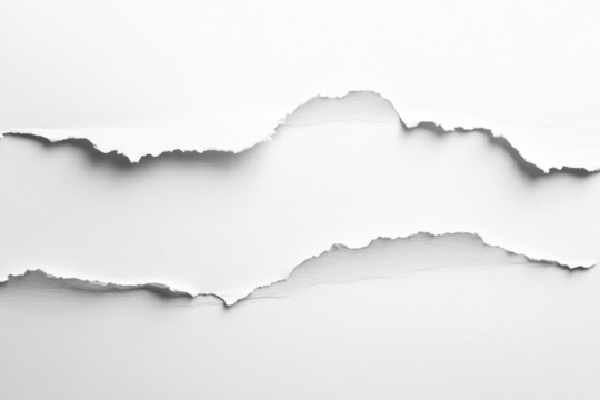 PNG White paper texture background edges torn abstract.