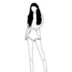 silhouette of a girl