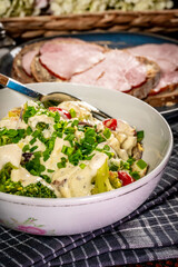 Healthy broccoli salad.
