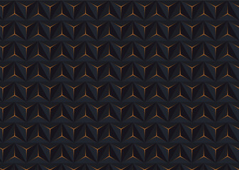 A blue and black geometric pattern with the blue star on the left