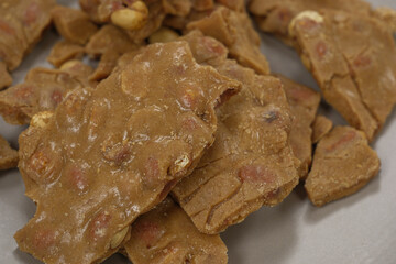 Peanut Brittle candy snack ready to eat
