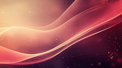 Abstract Red And Gold Wave Background Design
