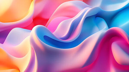 Abstract Swirls of Color: A mesmerizing abstract art background featuring a vibrant palette of pastel colors. The flowing, liquid-like forms create a sense of movement and energy.