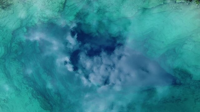 Le trou bleu de Cetina - Dalmatie - Croatie 4K 