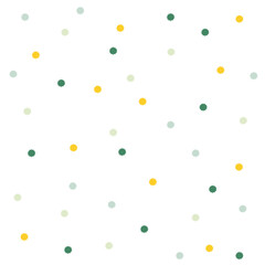 Daisy Collection Dots Seamless leaves Flowers Floral Placement Print