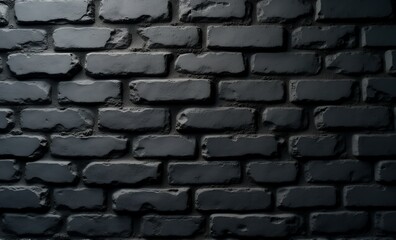 黒い背景のレンガの壁に白い光
