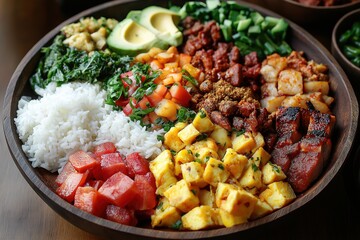 Delicious traditional Hawaiian dishes presented beautifully for modern food enthusiasts