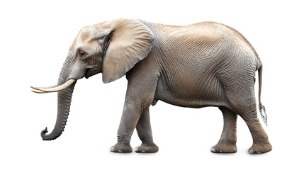 Obraz premium Elephant wildlife drawing animal isolated on a white background