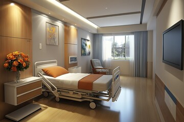 Hospital walkway room