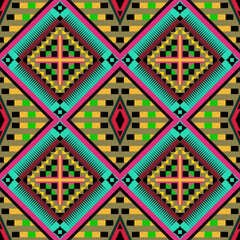 Africa motif art geometry ethnic for textile wrapping paper navajo garment.