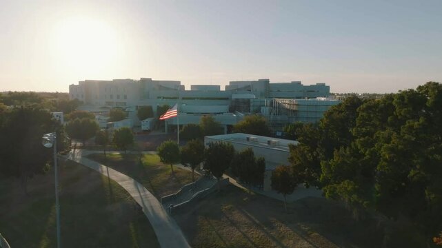Drone Footage of a Hospital in Fresno California