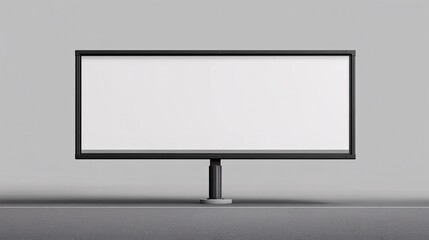 A blank outdoor billboard against a minimalist background, ready for advertising display.
