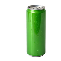 green blank energy drink soda on transparent background
