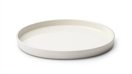 Empty ceramic round plate